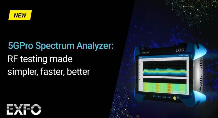 EXFO Unveils Portable 5G RF Spectrum Analyzer