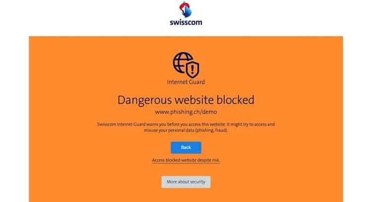 Swisscom Intros New Network-based Security Function for Safer Internet Surfing
